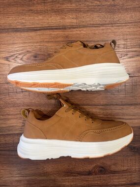 BRAND NEW! Men's Casual OrthoComfoot Platform in Tan sz: 11.5 Men’s (45.5 EU)